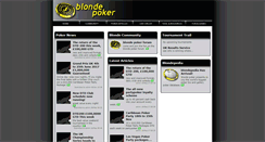 Desktop Screenshot of blondepoker.com