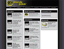 Tablet Screenshot of blondepoker.com